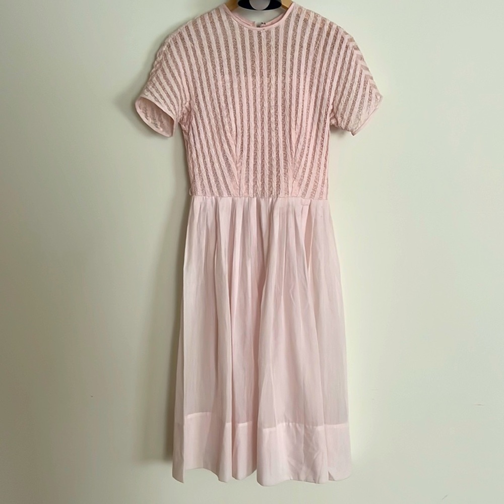 50’s Baby pink day dress